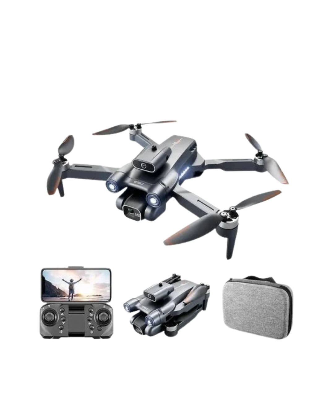 Drone F632 Kamera 4k-1080P GPS me Auto Return