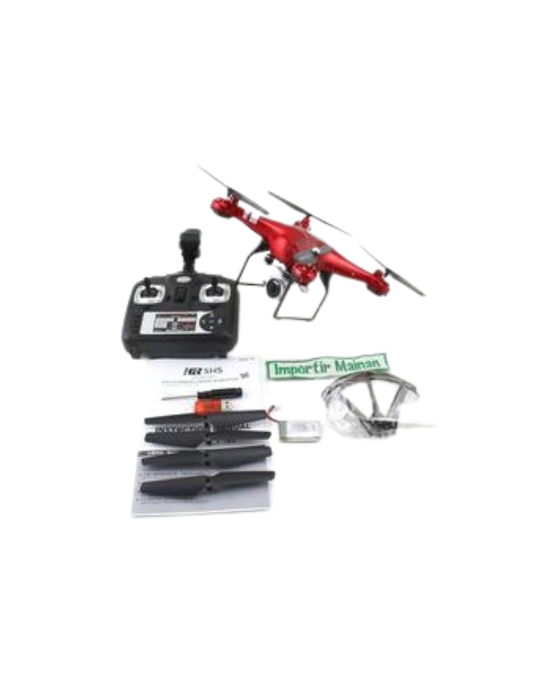 Drone Quadcopter X52HD me kënd të gjerë, WiFi e Rikarikueshme 1080P 5MP HD
