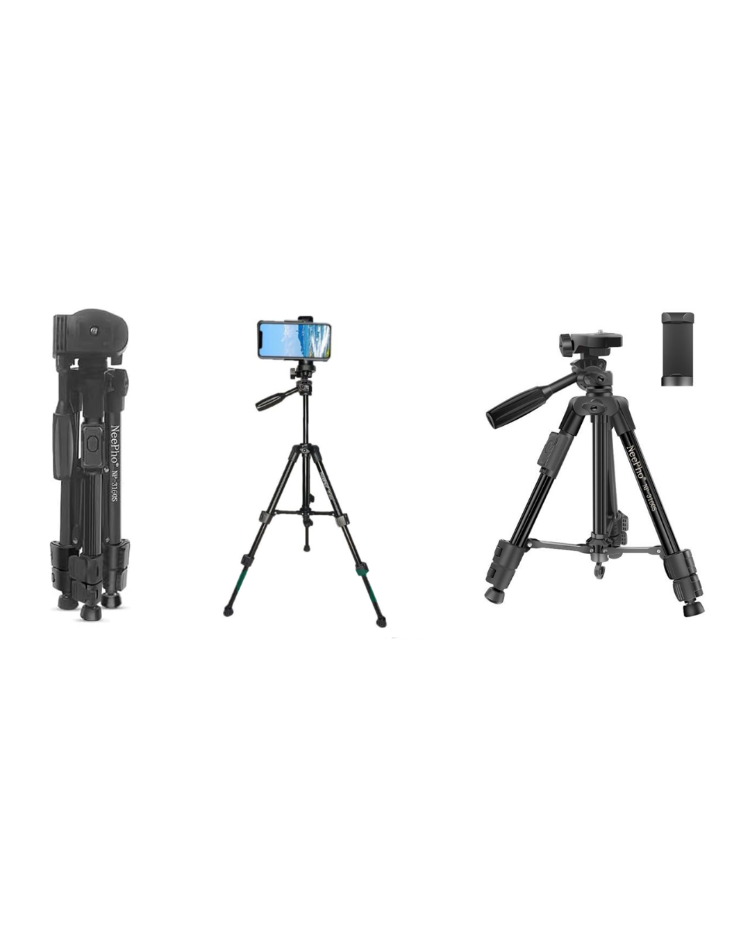 Tripod i Lëvizshëm NeePho NP-3160 e Zgjerueshme, Lidhjeje Alumini për Udhëtime, i Lehtë