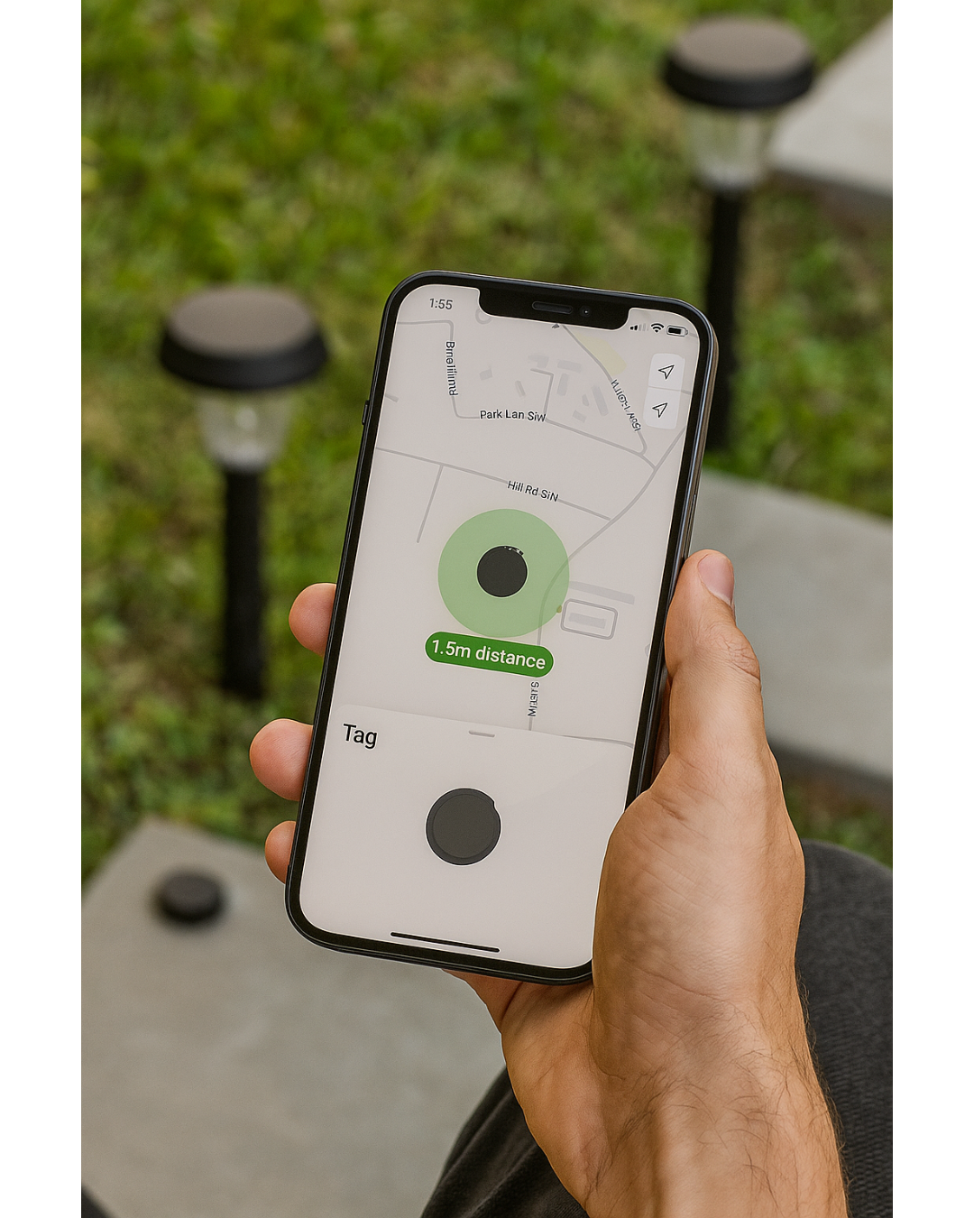 Smart Tag Gjurmues Bluetooth, papërshkueshëm nga uji. Funksionon me Find My