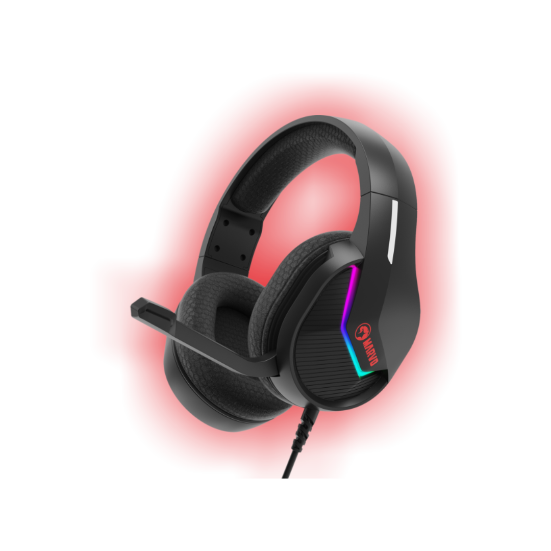 Kufje Gaming MARVO me mikrofon H8618, RGB