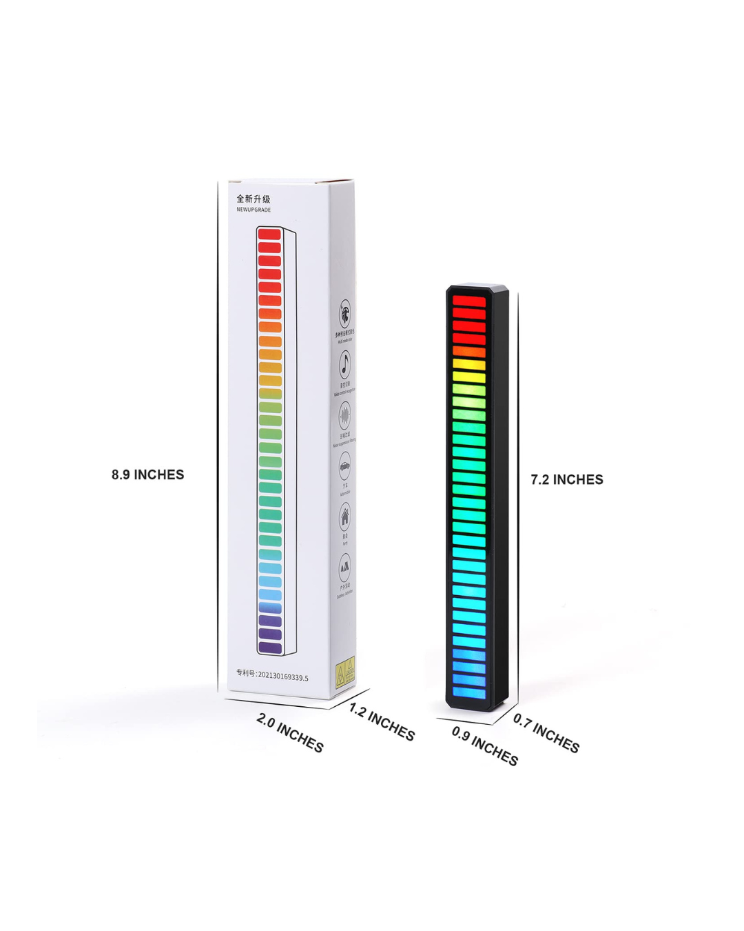 Dritat RGB Ritmike të Aktivizuara me Zë, Shumëngjyrësh