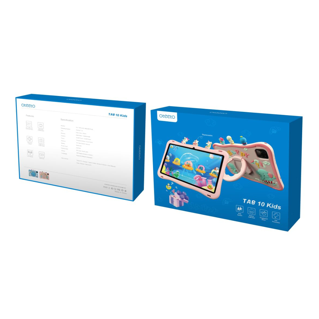 Oteeto Tab 10 Kids për mësim dhe argëtim 10.1 inç 6GB RAM 128 GB ROM