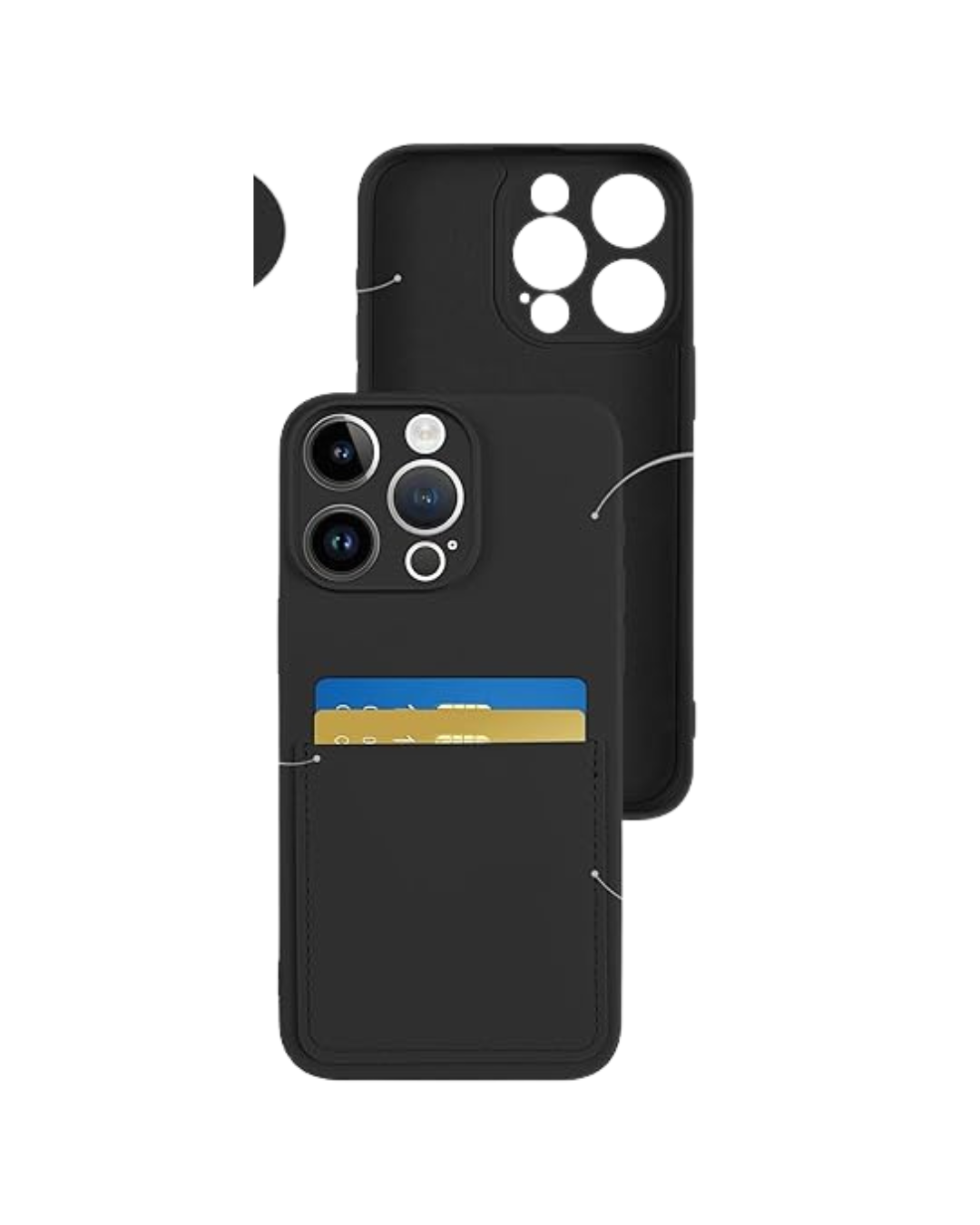 Mbrojtëse për Iphone 15 & 16 PRO MAX, me Mbajtëse kartash