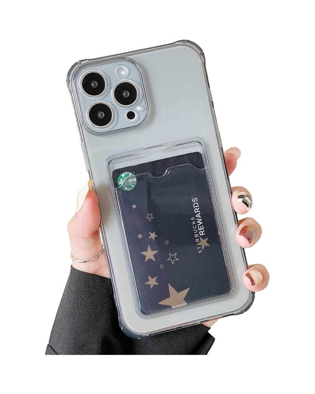 Case Transparente për 16 PRO MAX me mbajtëse karta, Ultra e Hollë