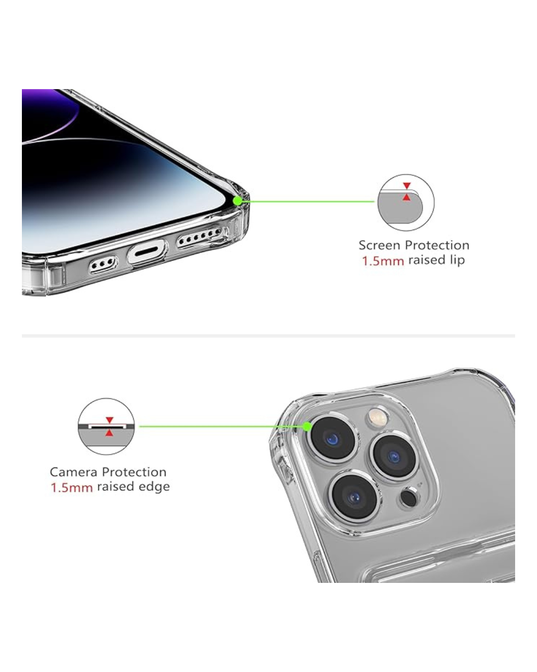 Case Transparente për 16 PRO MAX me mbajtëse karta, Ultra e Hollë