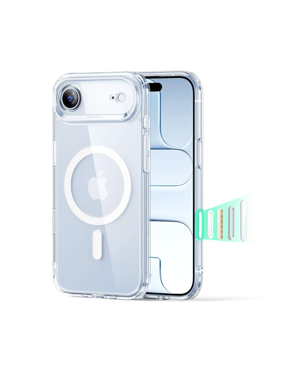 Case transparente për 17 Air me MagSafe