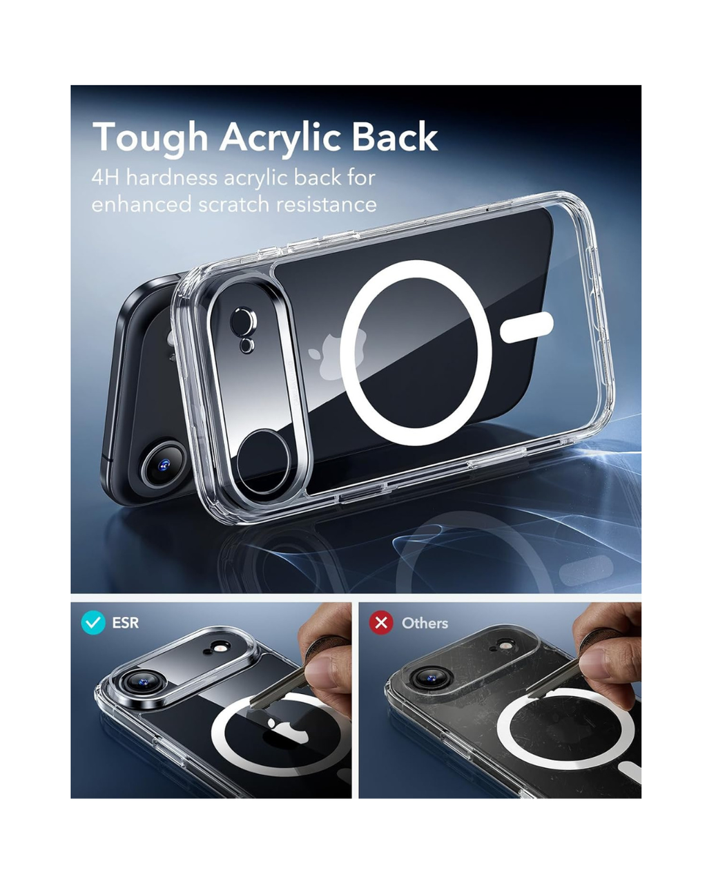 Case transparente për 17 Air me MagSafe