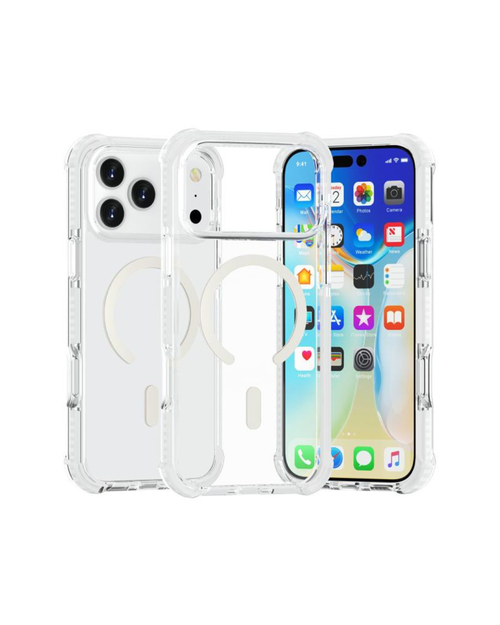 Case transparente për 17 PRO MAX me MagSafe
