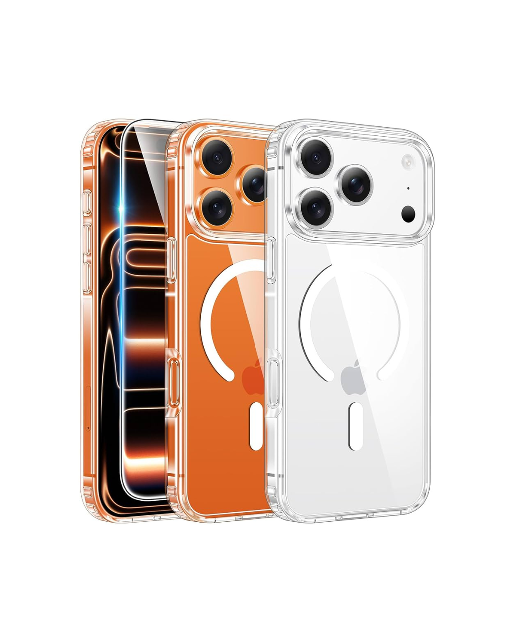 Case transparente për 17 PRO MAX me MagSafe