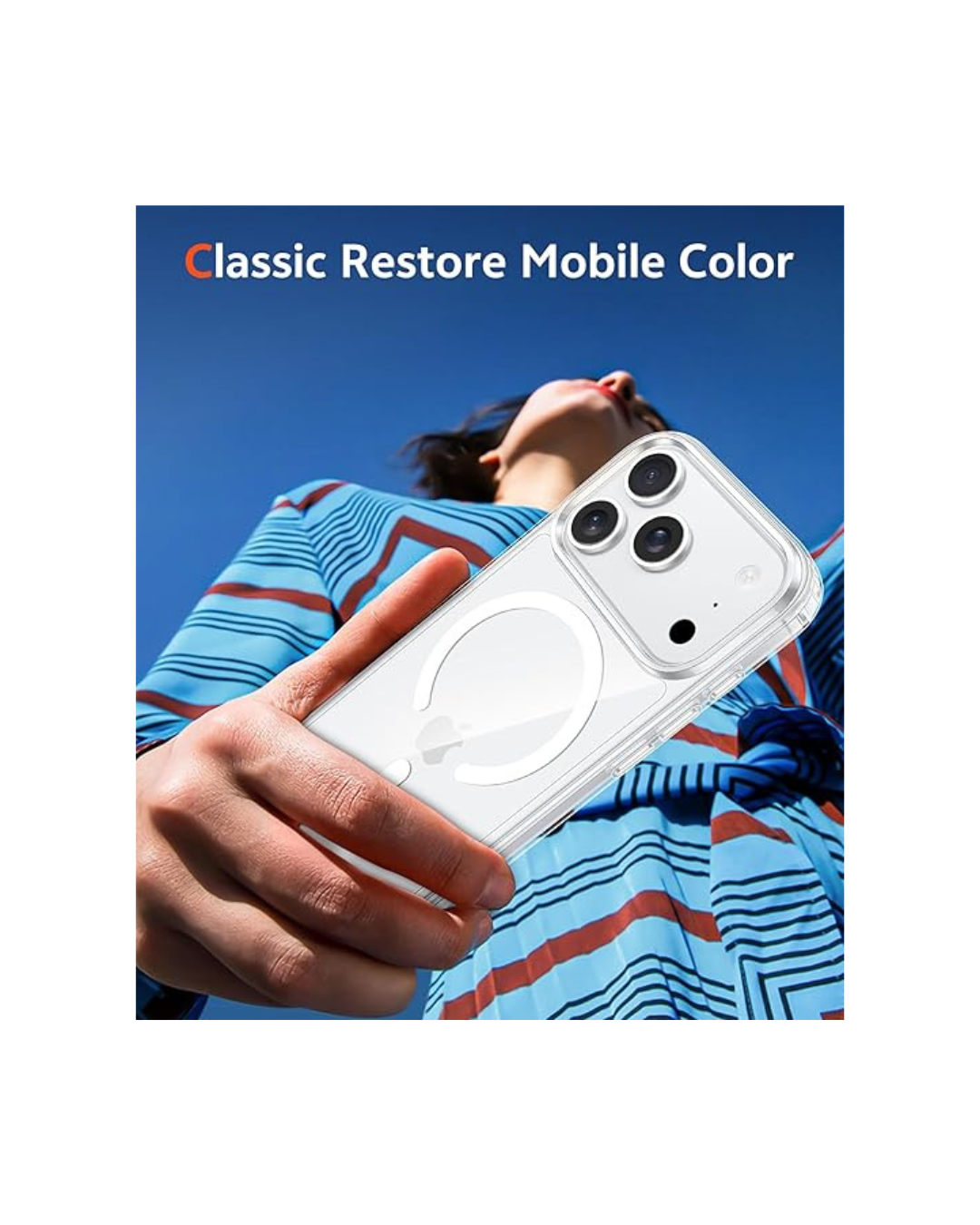 Case transparente për 17 PRO MAX me MagSafe