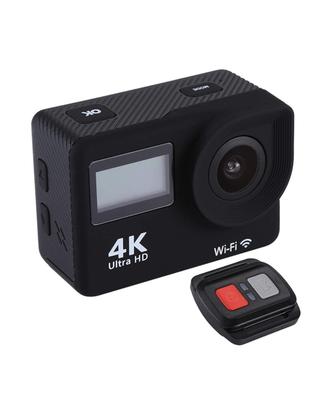 Kamerë Sportive HD 4K WiFi 12.0MP me Telekomandë dhe Kuti të Papërshkueshme nga Uji 30m