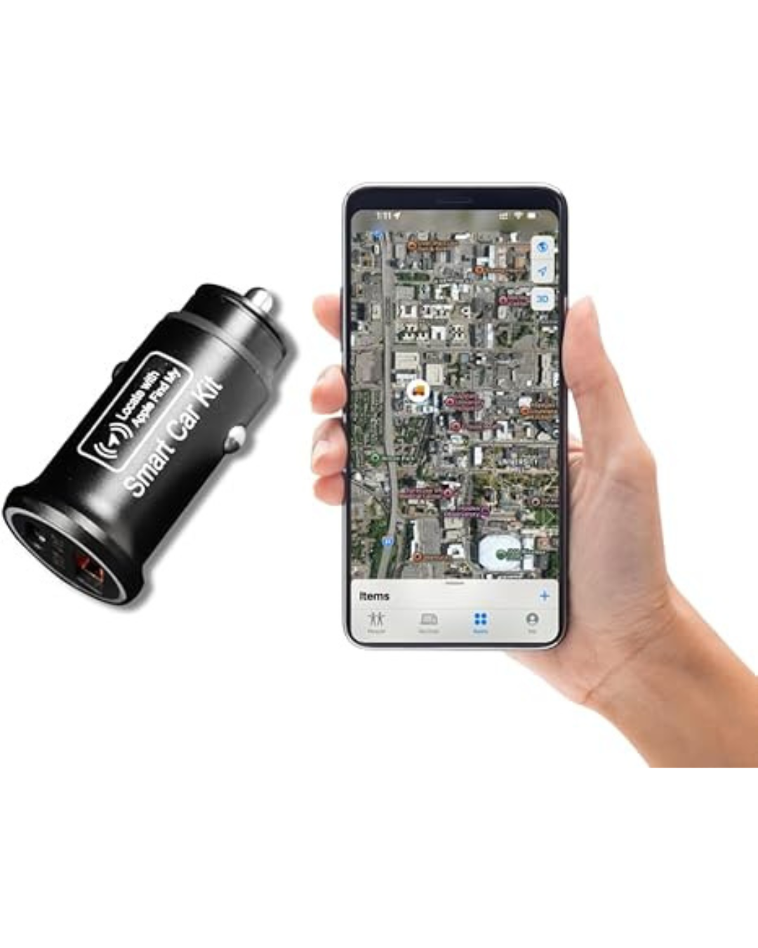Karikues i dyfishtë inteligjent për makinë me lokacion celular