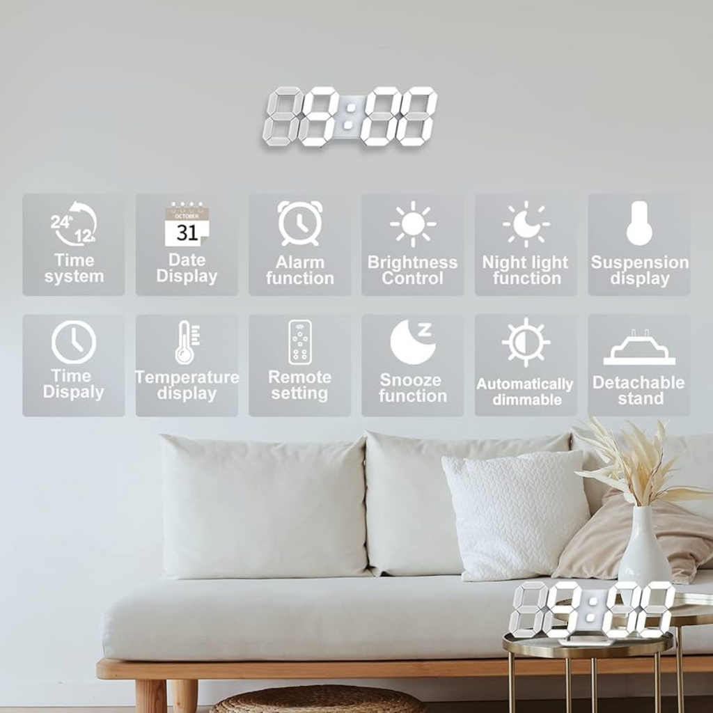 Orë dixhitale LED 3D