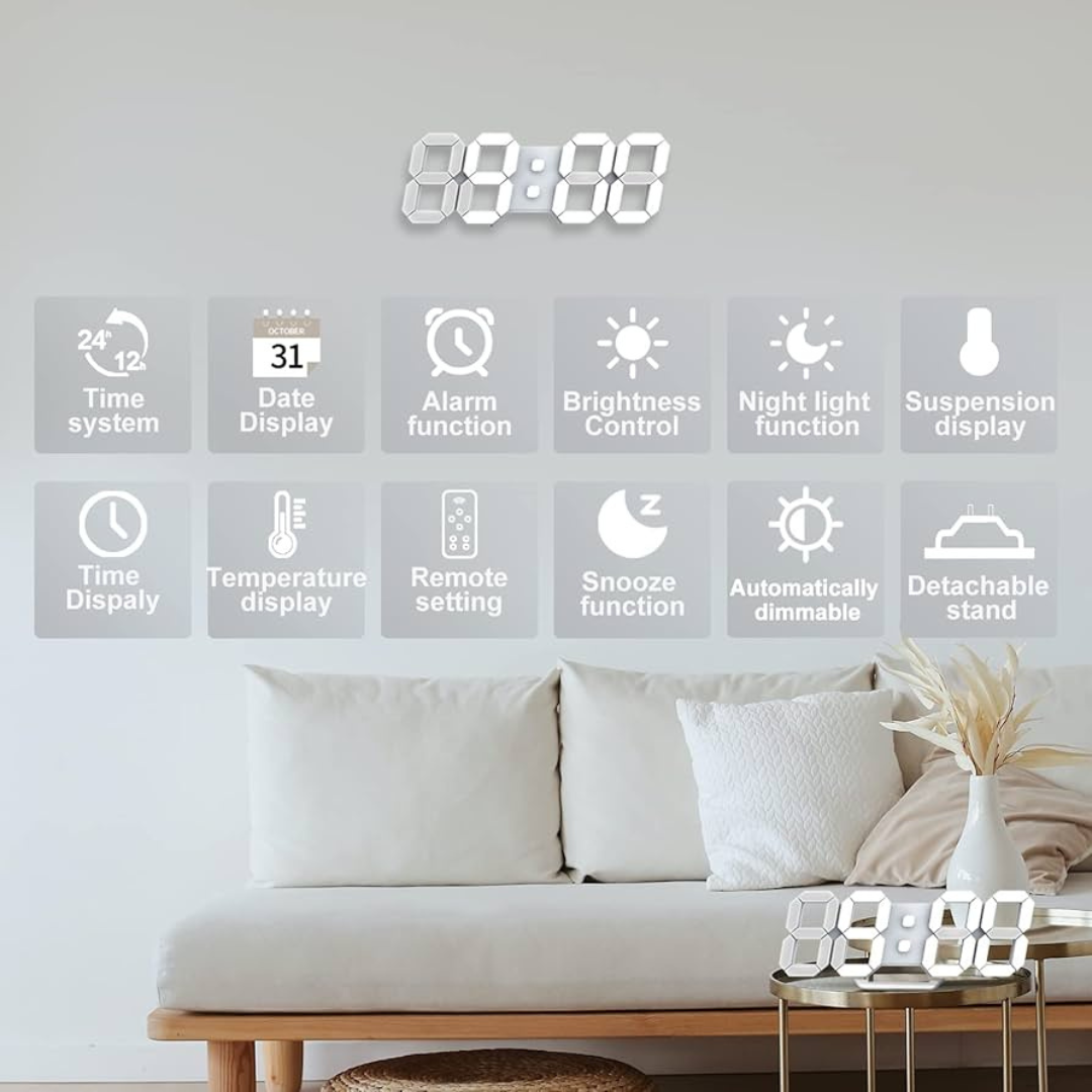 Orë dixhitale LED 3D
