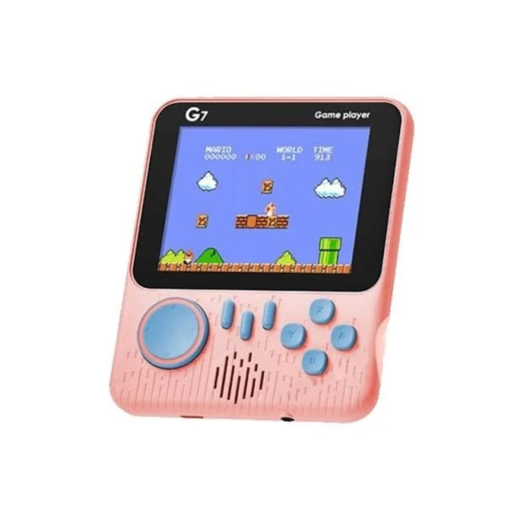 Konsolë lojërash retro G7 me ekran me ngjyra LCD 3,5 inç, 666 lojëra të integruara
