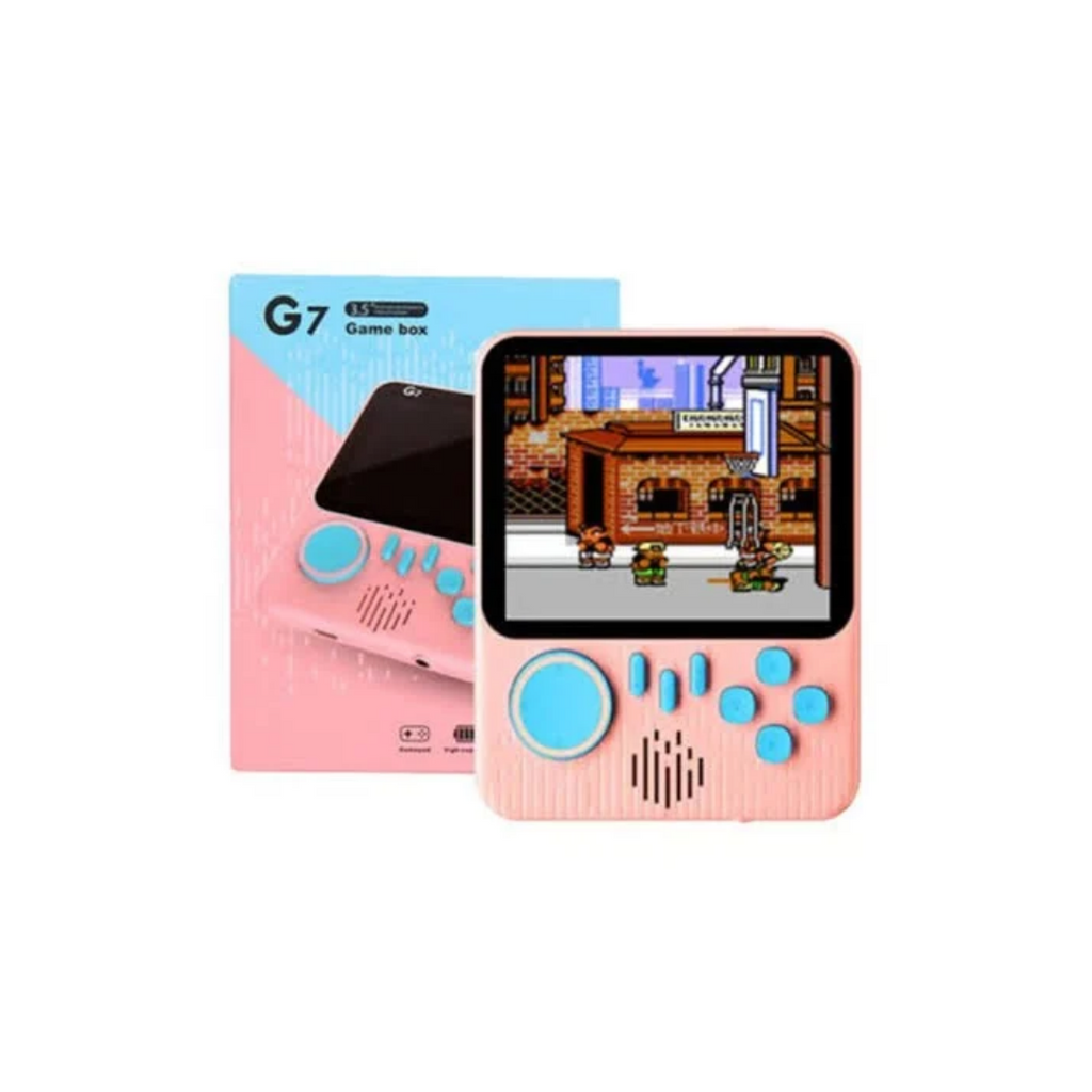 Konsolë lojërash retro G7 me ekran me ngjyra LCD 3,5 inç, 666 lojëra të integruara