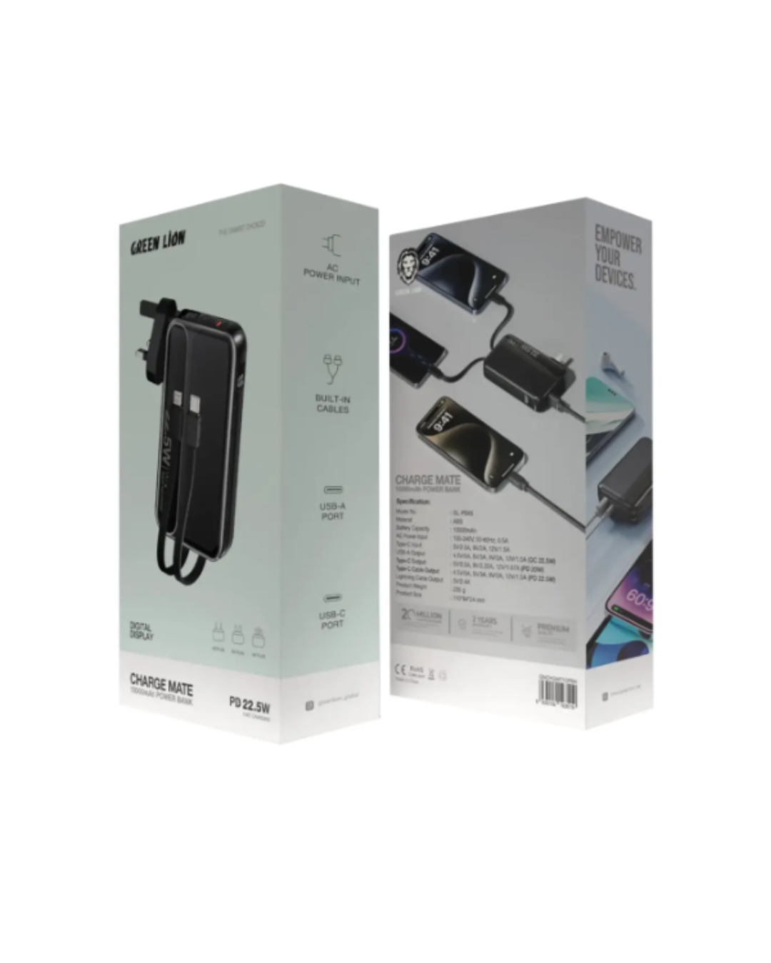 Karikues Power Bank Green Lion Charge Mate 10000 mAh PD 22.5W - i Zi
