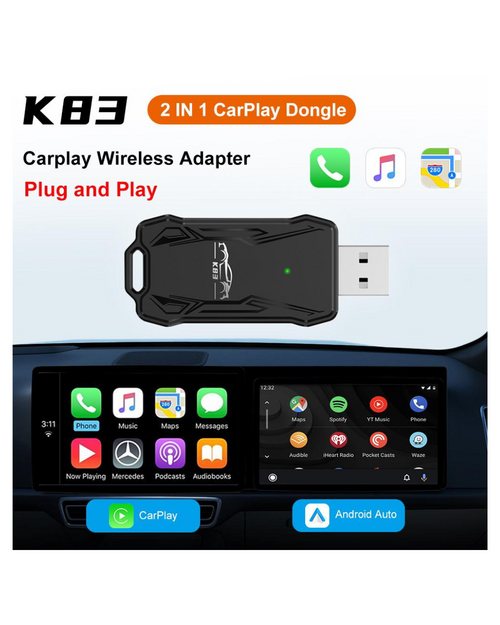 Adapter për CarPlay - Adaptues për makinën WiFi dhe Bluetooth për Apple CarPlay