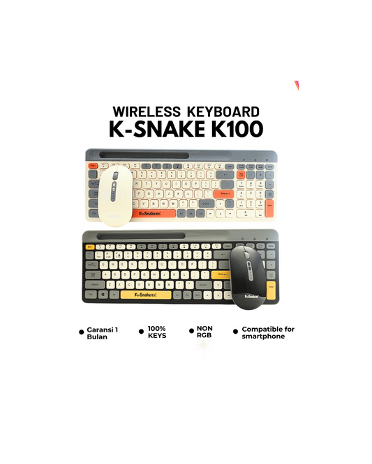 Tastierë wireless KSNAKE K100 me Bluetooth dhe lidhje USB 2.4G