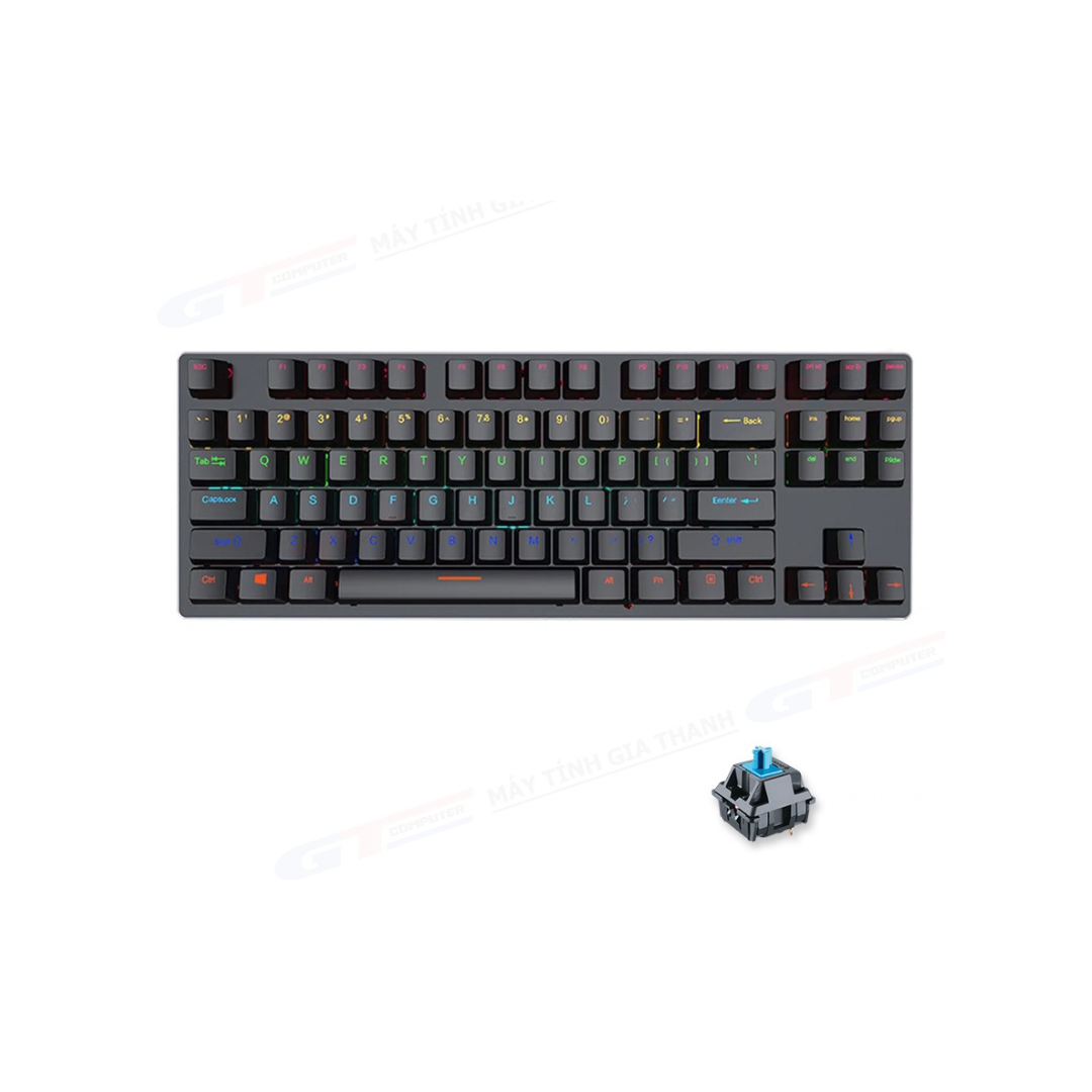 Leaven K550 Tastierë mekanike me blu switshes 87 taste