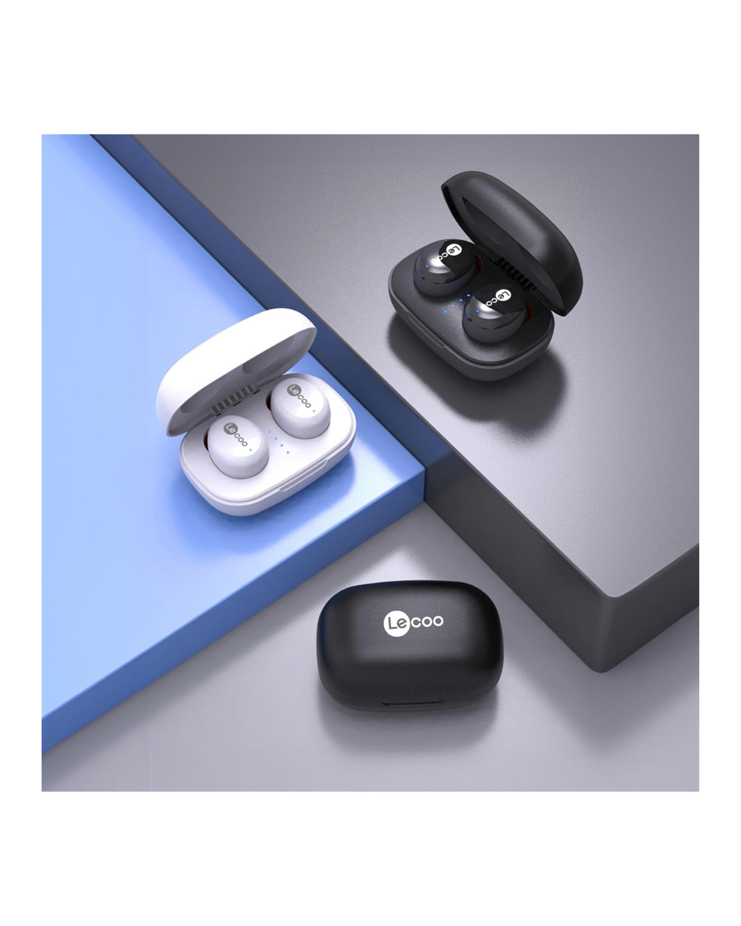 Kufje Wireless Lenovo Lecoo EW301 me mikrofon, e zezë