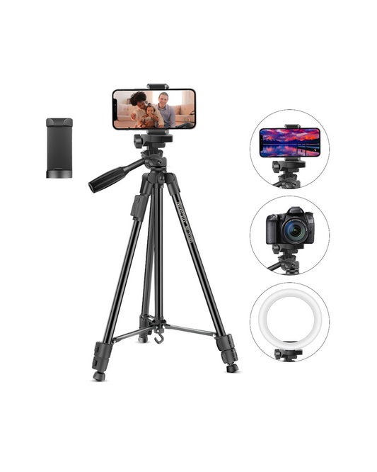 Tripod Profesional NP-3180S me Rrotullim 360 Gradë, këmbë të Qëndrueshme prej Lidhjeje Alumini