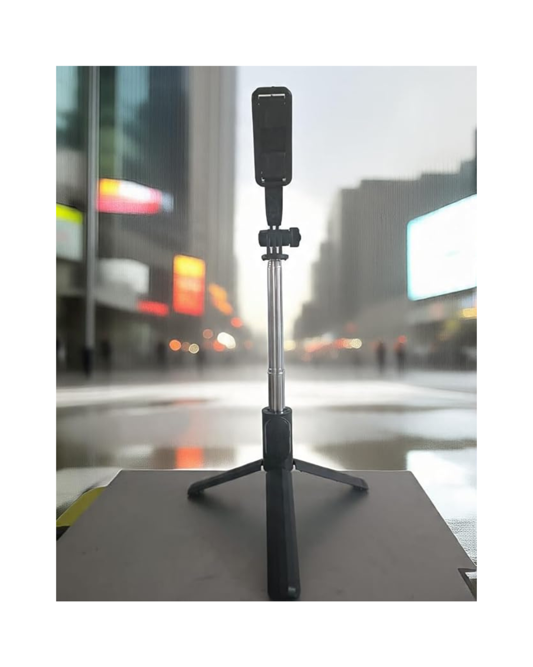 Selfie Stick i Integruar me Bluetooth Q07 me Dritë dhe Telekomandë