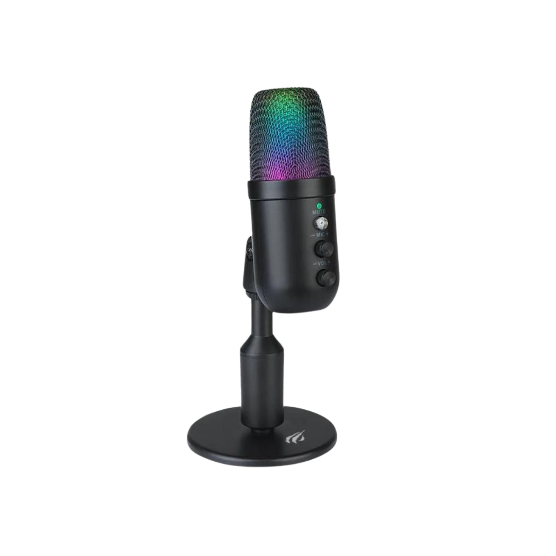 Mikrofon i lojërave RGB për PC