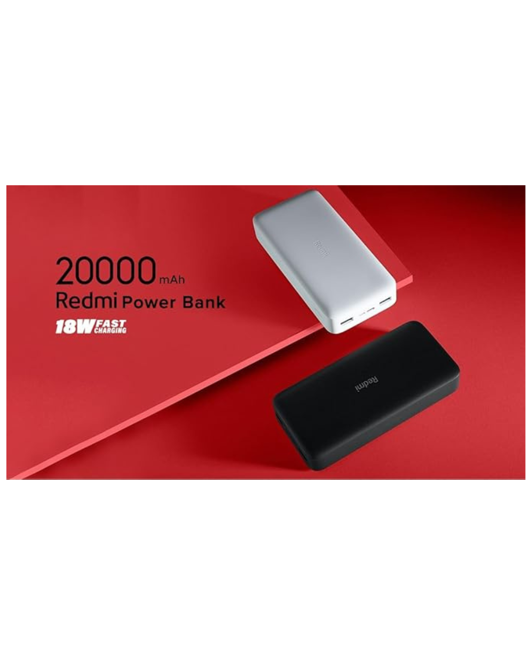 Xiaomi Redmi Powerbank 20000mAh Li-Polymer, Karikim i Shpejtë 18W