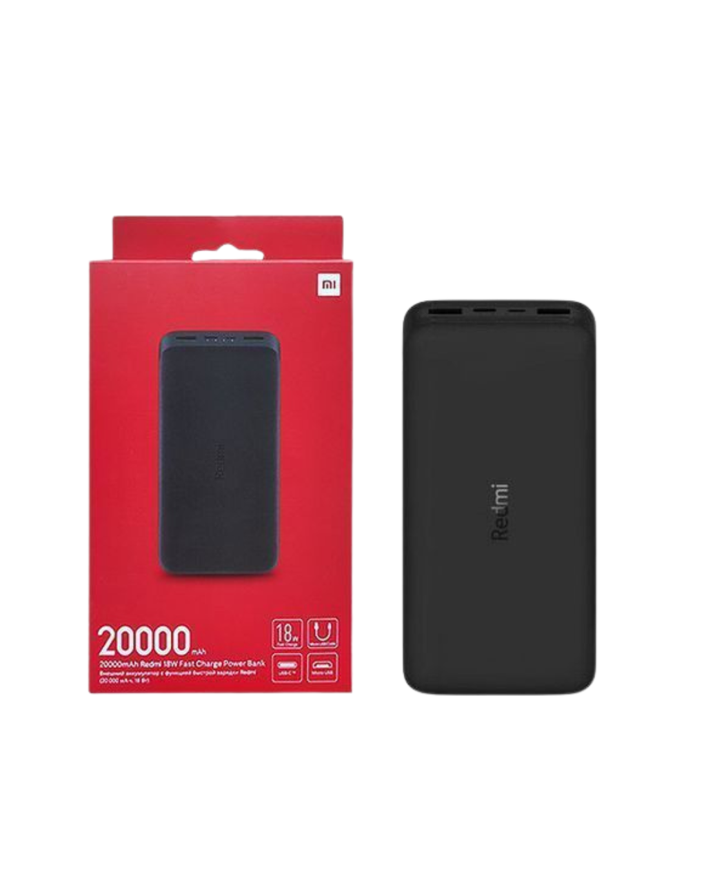 Xiaomi Redmi Powerbank 20000mAh Li-Polymer, Karikim i Shpejtë 18W