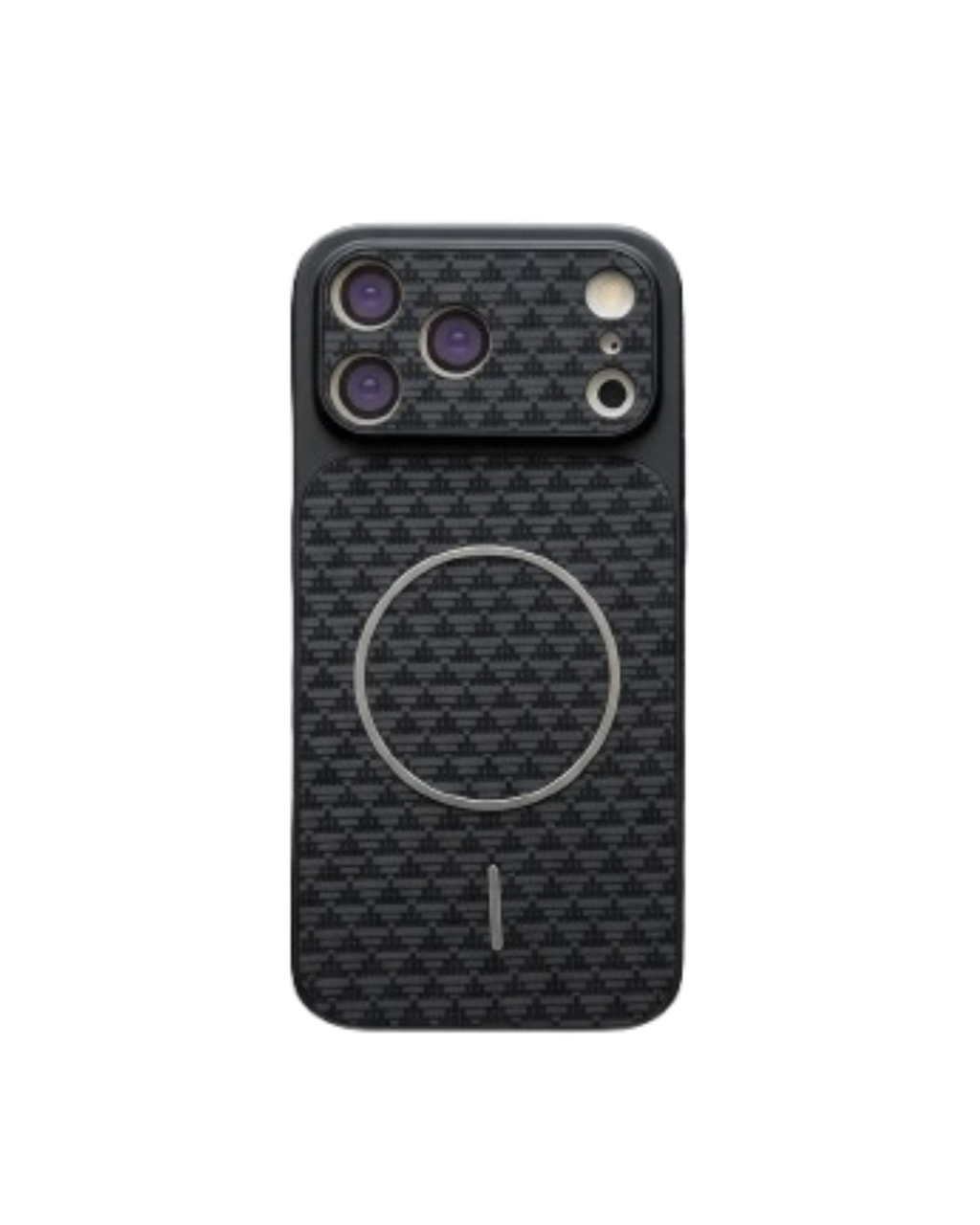 Case REWA MagSafe Carbon Fabric për 17 Pro Max, e zezë