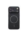 Case REWA MagSafe Carbon Fabric për 17 Pro Max, e zezë