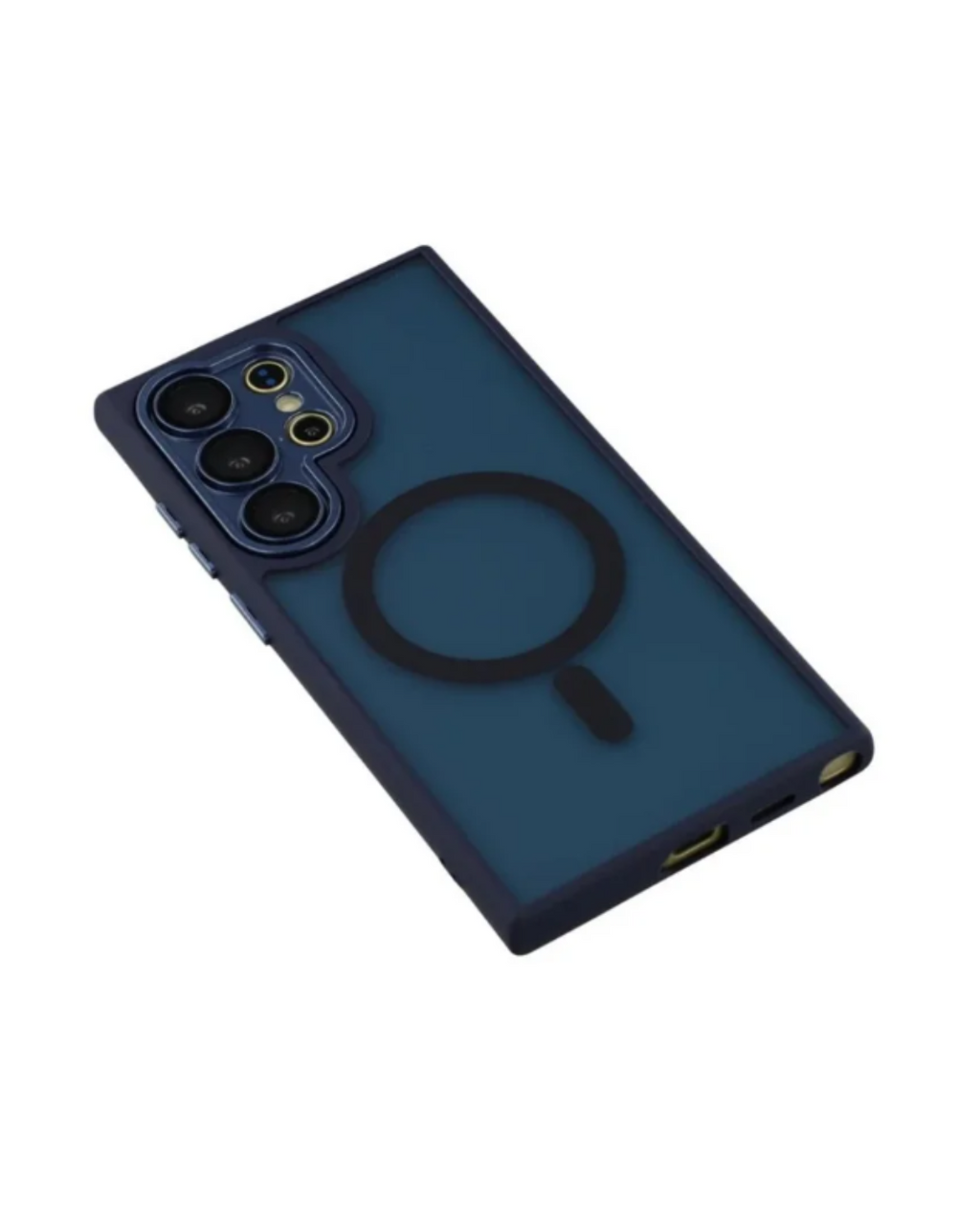 Mbrojtëse semi-transparente për S25 Ultra, e pajtueshme me karikimin me MagSafe - blue