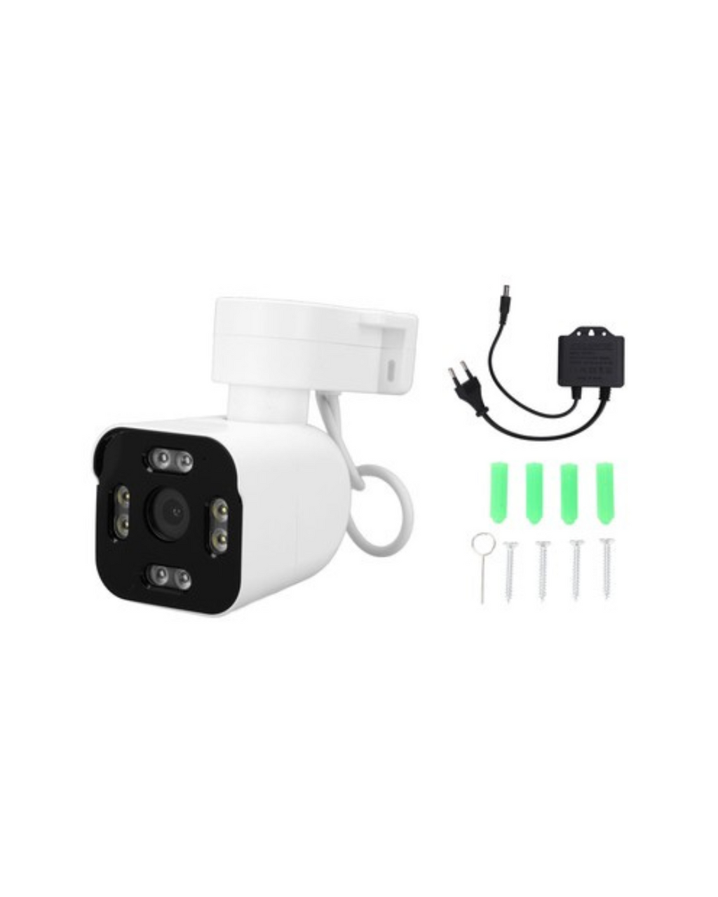 Kamera Sigurie për Jashtë-Wi-Fi 2.4G, PTZ 180°, Zbulim Lëvizjeje, Audio Dy-Kahëshe, Shikim Nate