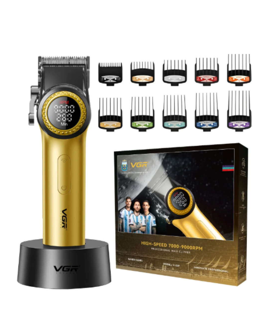 Makinë prerëse flokësh profesionale Ultra Premium VGR V-001 9000RPM ndryshimi i shpejtësisë me 21 nivele