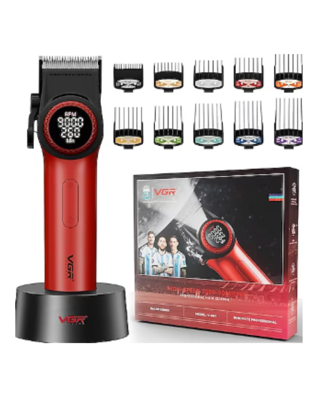 Makinë prerëse flokësh profesionale Ultra Premium VGR V-001 9000RPM ndryshimi i shpejtësisë me 21 nivele