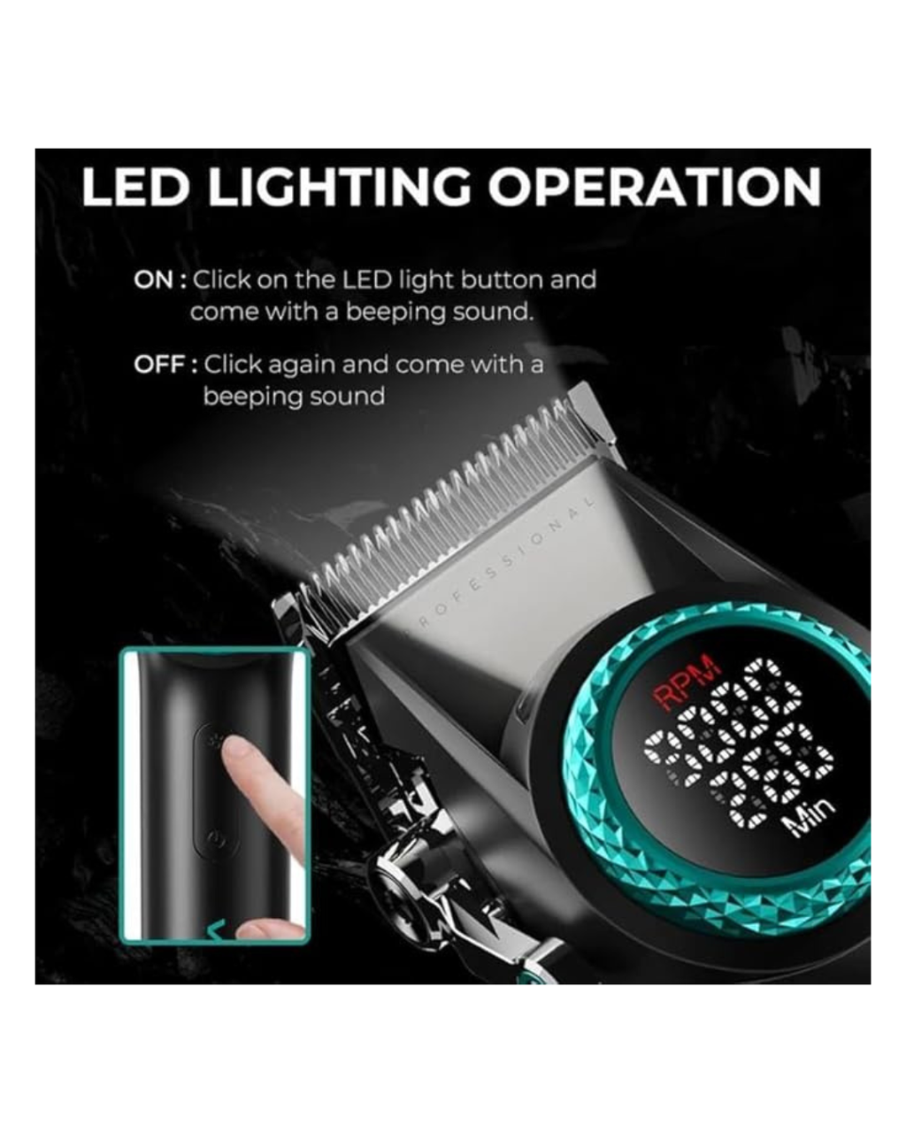 Makinë prerëse flokësh profesionale Ultra Premium VGR V-001 9000RPM ndryshimi i shpejtësisë me 21 nivele