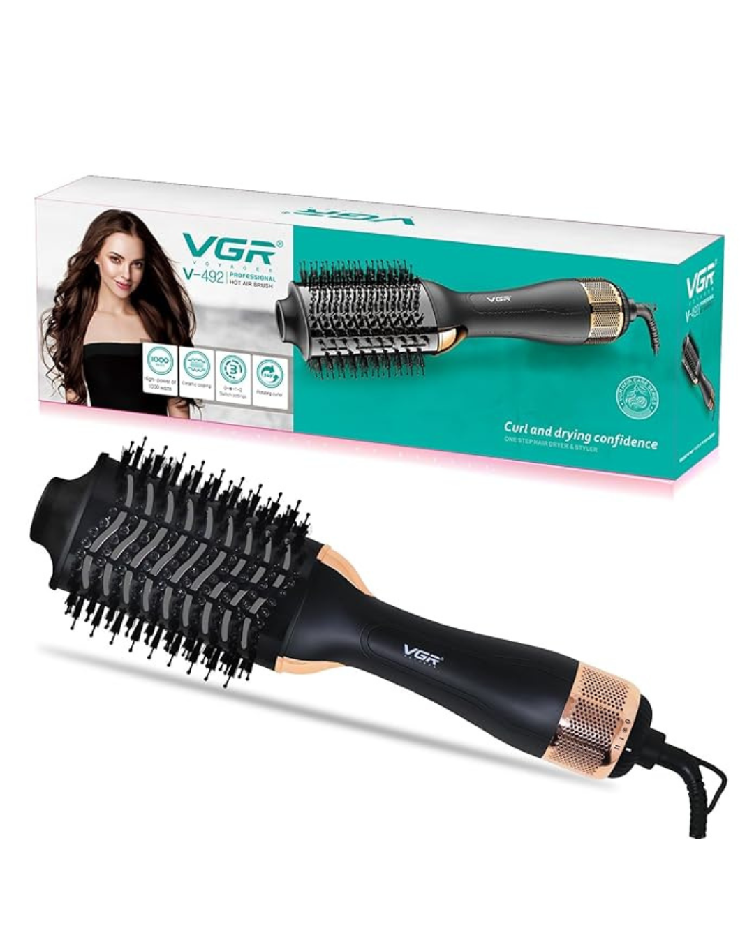 Tharëse Profesionale me Ajër të Nxehtë VGR V-492 me Motor DC, 3 Cilësime Temperature