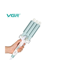 VGR V-595 Kaçurrela Elektrike Profesionale për Flokë me 3 Fuçi Max 220° C, e bardhë