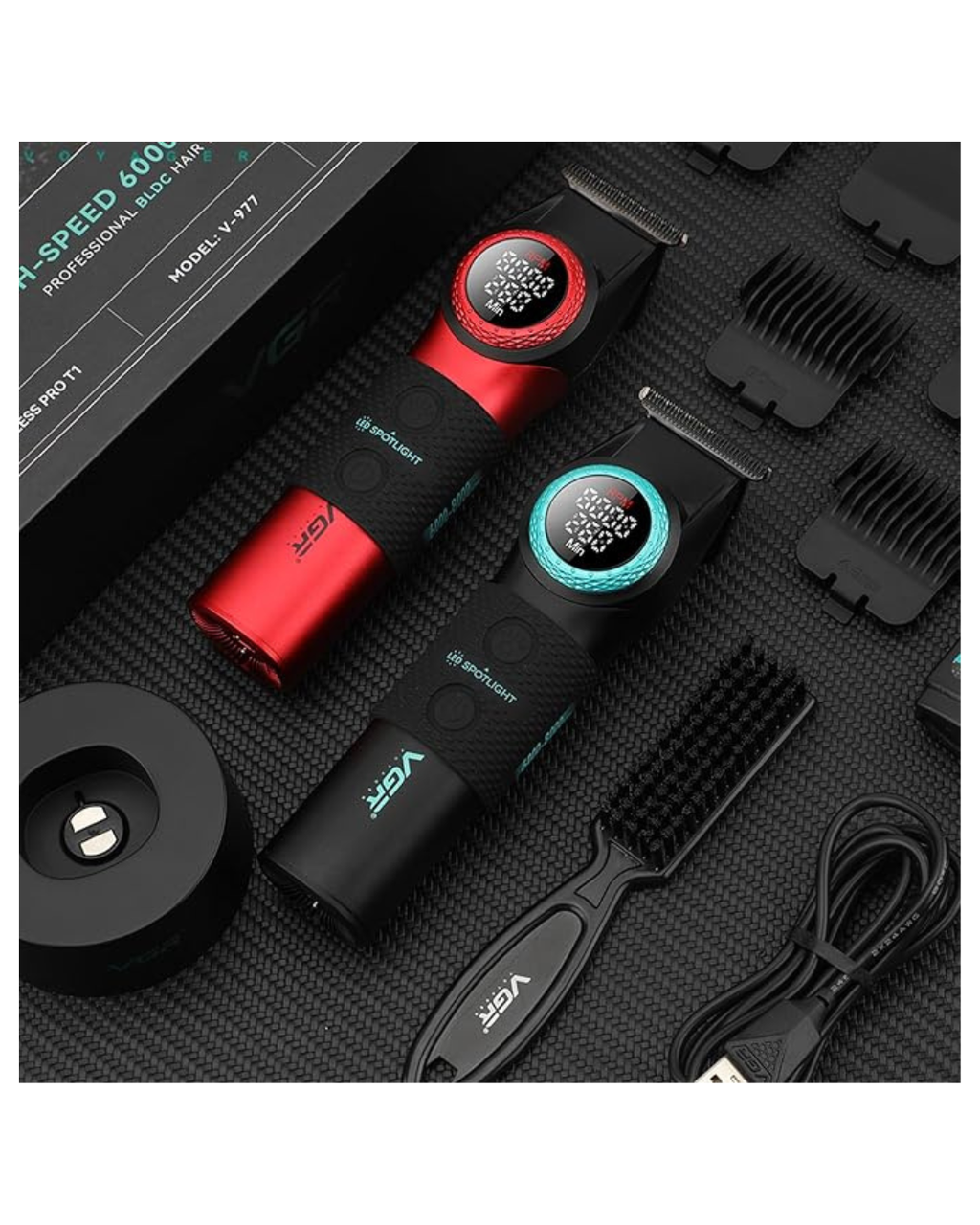 Makinë Prerëse flokësh profesionale VGR V-977 për burra, T-Blade 8000rpm