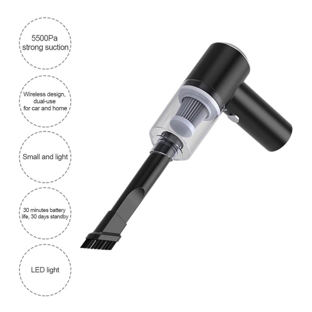 Mini fshesë portativ për pastrimin e brendshëm të makinës dhe shtëpisë