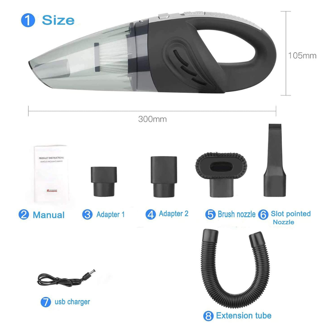 Fshesë elektrike për përdorim në makinë ose shtëpi, portative 120W 12V