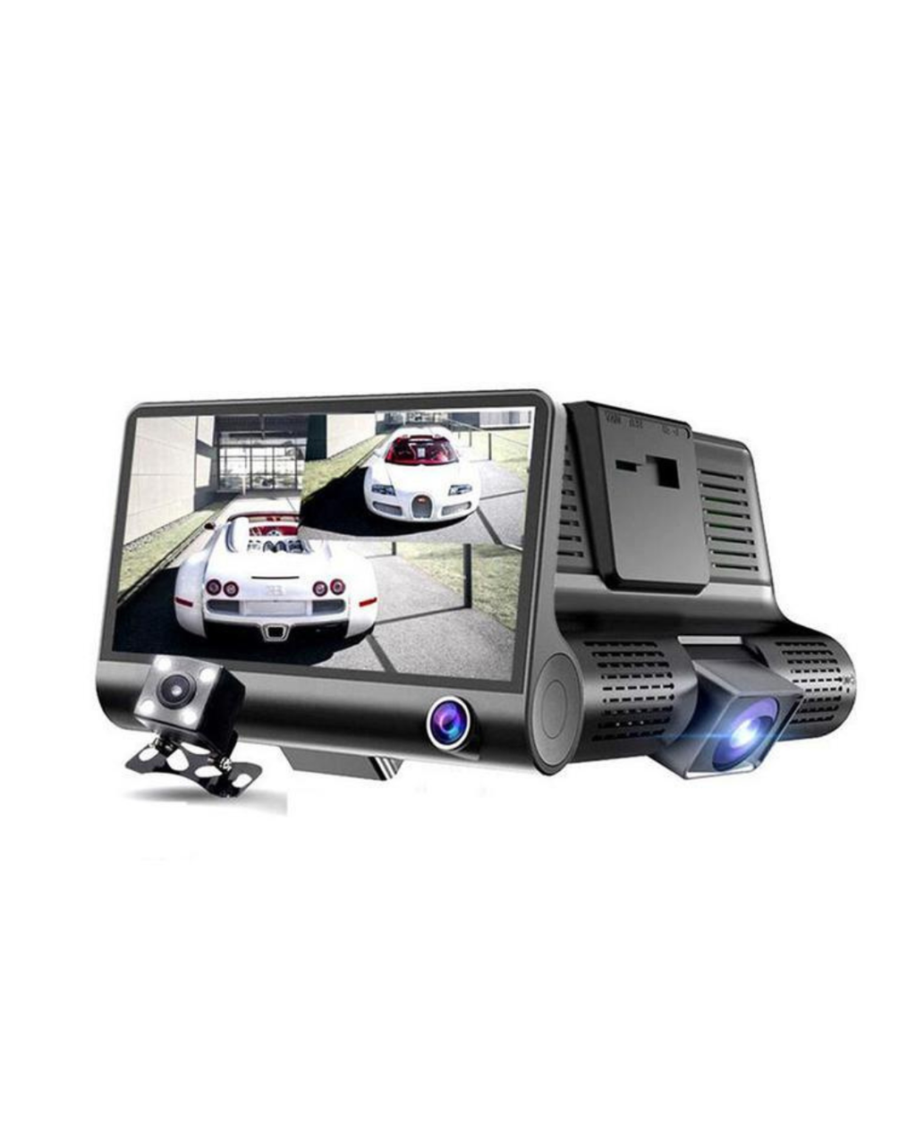 Kamera Regjistruese makine 1080P me Loop, Sensor G, Shikim Nate, Kënd i Gjerë 170°, Monitor Parkimi