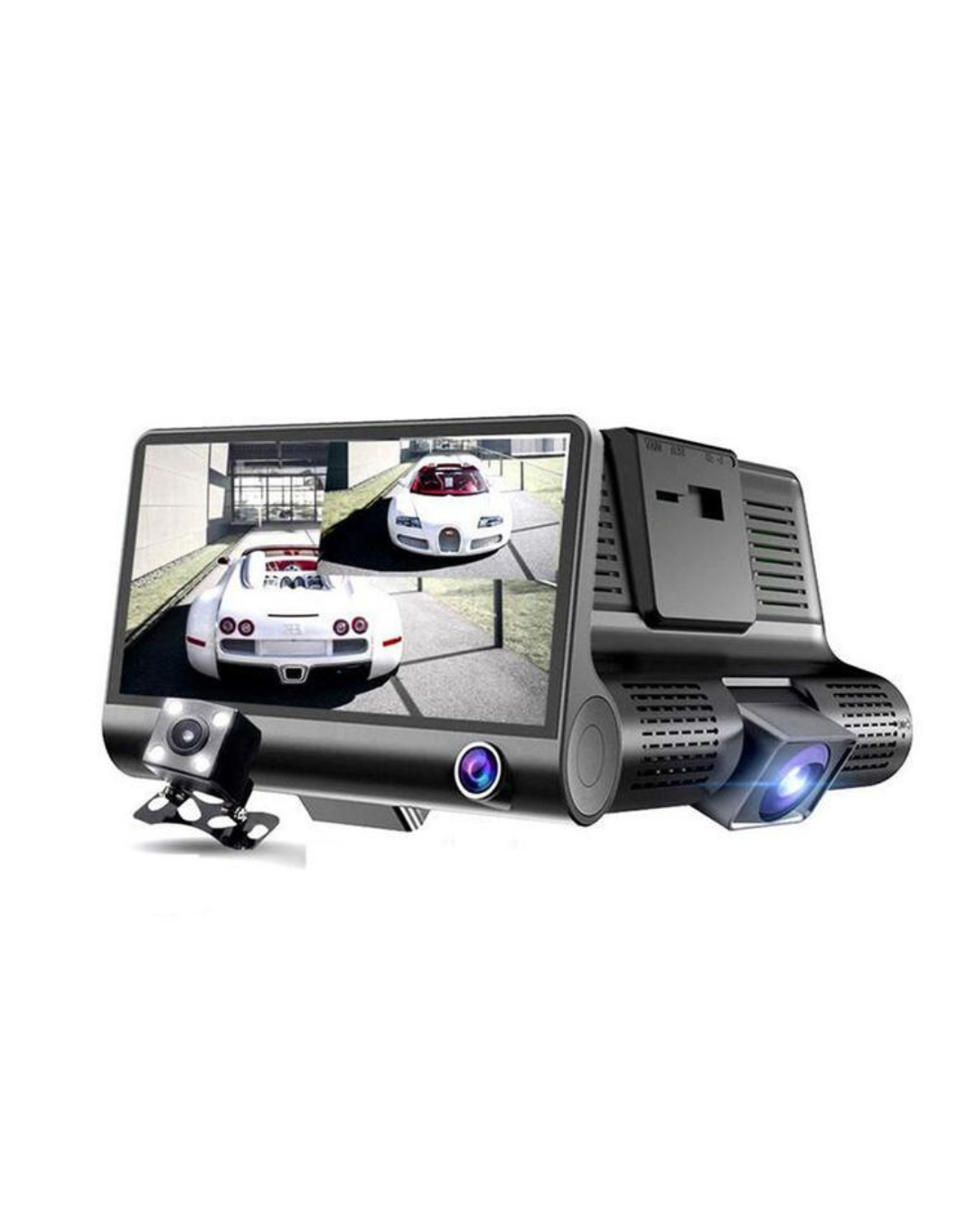 Kamera Regjistruese makine 1080P me Loop, Sensor G, Shikim Nate, Kënd i Gjerë 170°, Monitor Parkimi