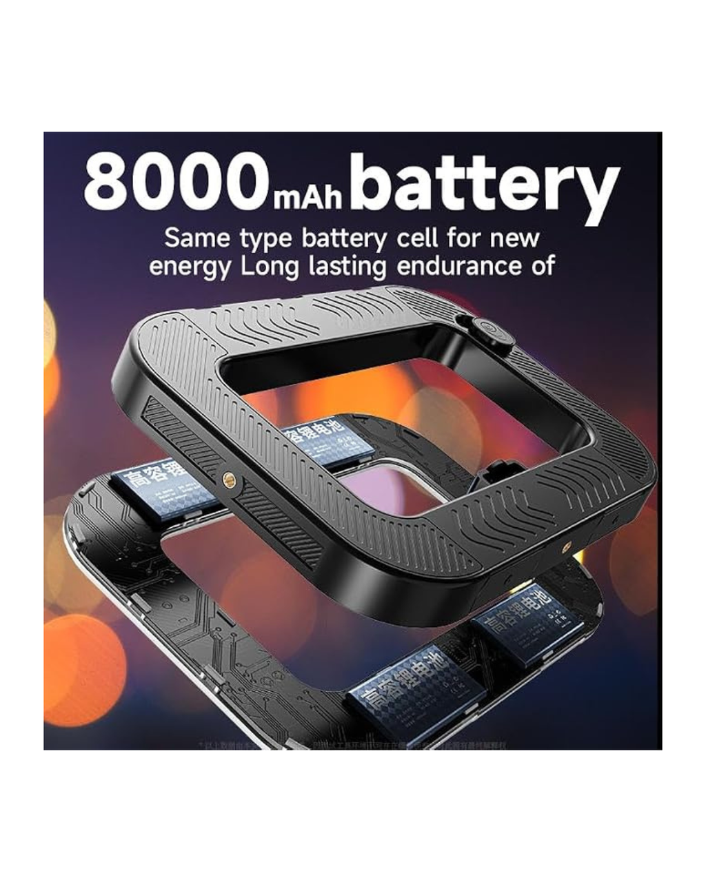 Drite unazore RGB të rikarikueshme YM200 LED 20W
