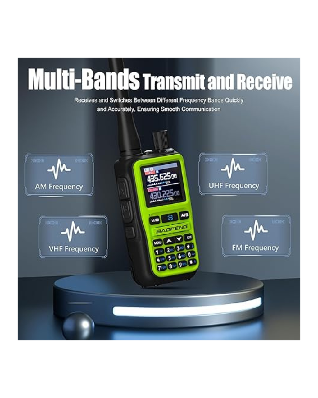 Radiolidhje BAOFENG 5R Mini me Dy Kalime, Bluetooth, Frekuencë Kopjimi 999 Kanale Tipi-C
