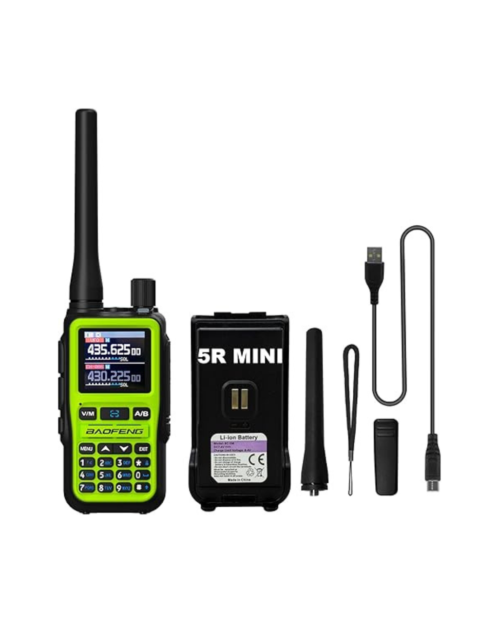 Radiolidhje BAOFENG 5R Mini me Dy Kalime, Bluetooth, Frekuencë Kopjimi 999 Kanale Tipi-C