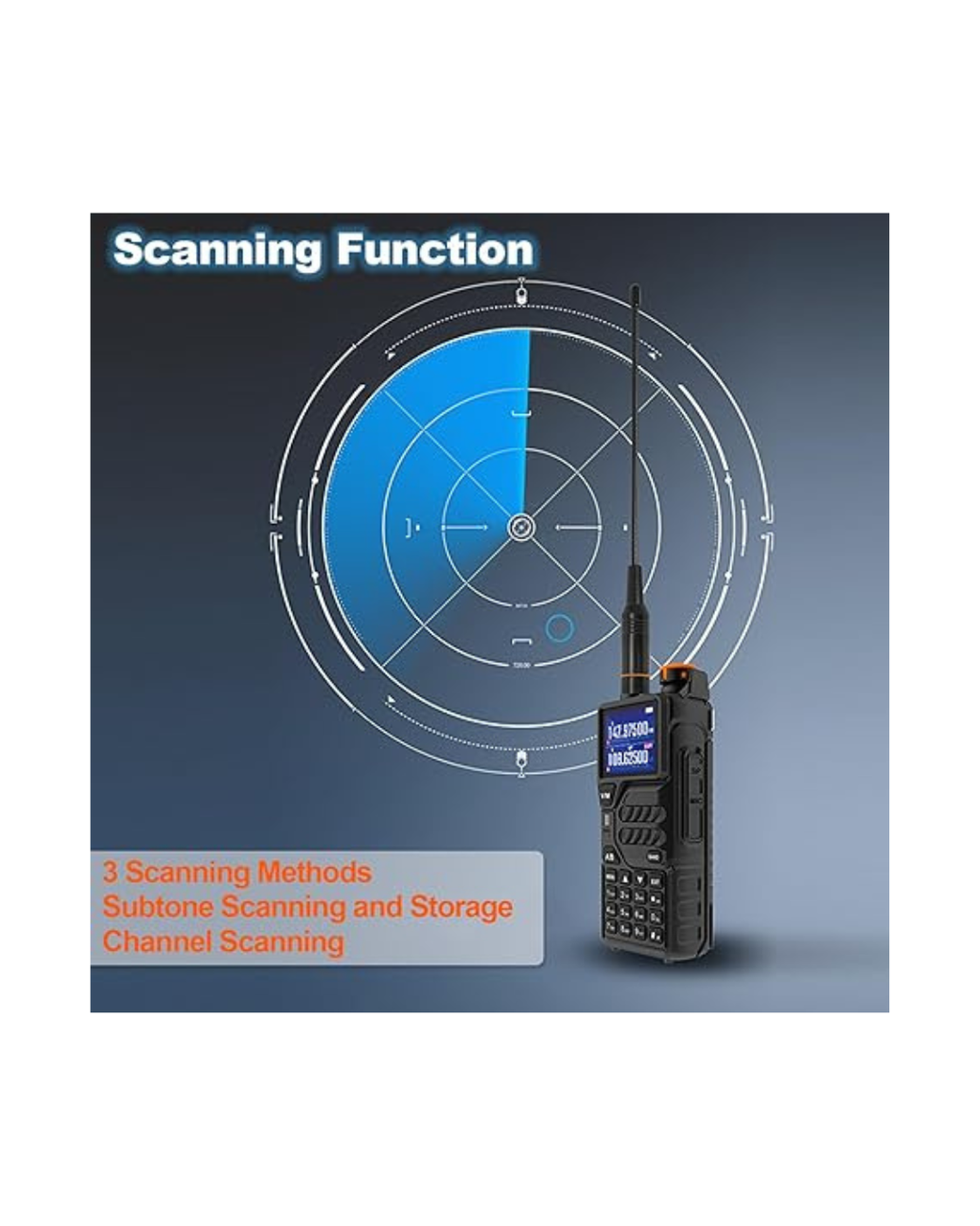 Radiolidhje BAOFENG K5Plus me Bandë Ajrore 10W me Frekuencë Kopjimi me GPS dhe Antenë 771