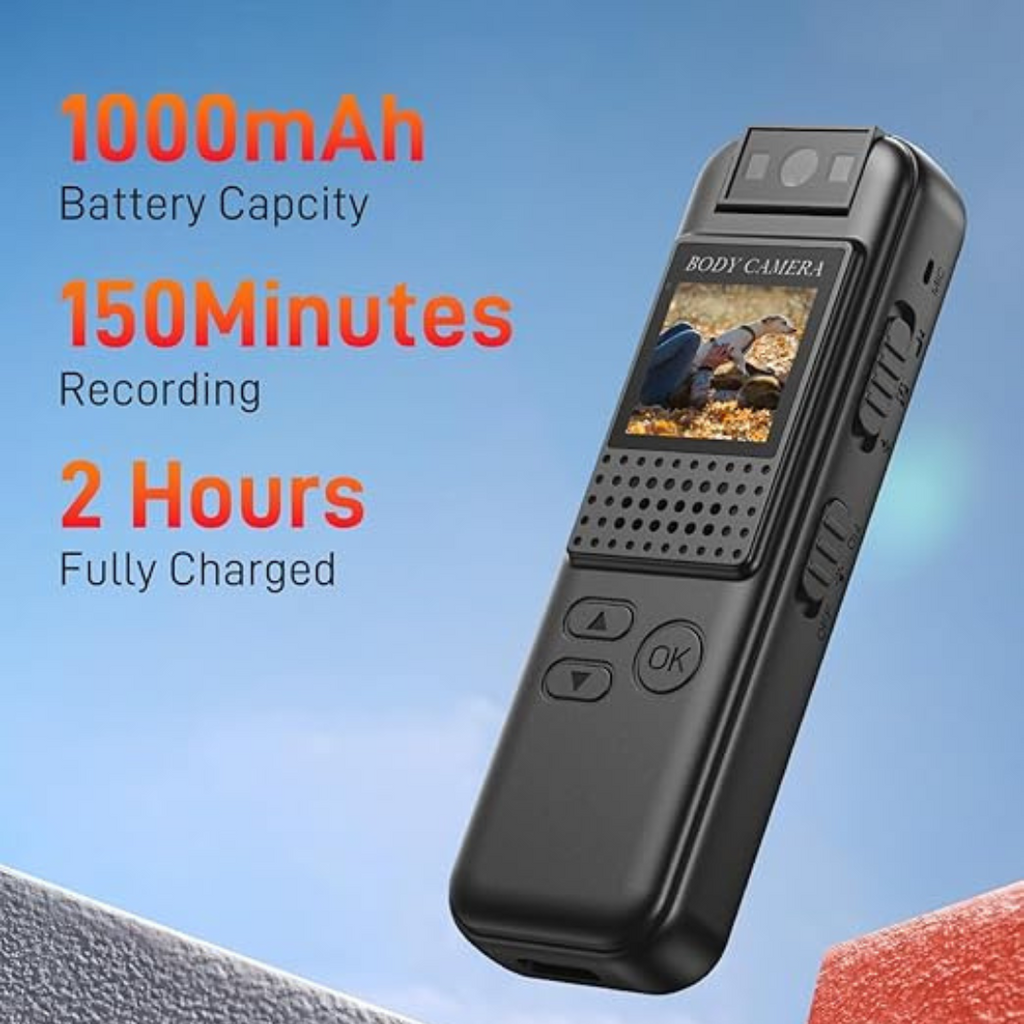 Mini kamerë trupi, 1080P HD me lente rrotulluese